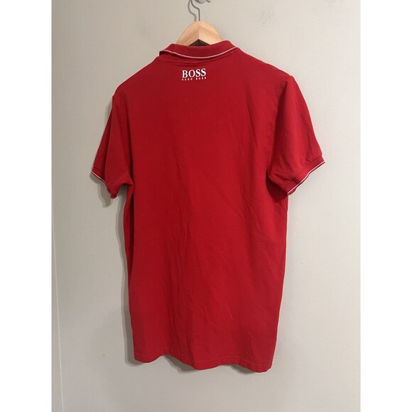 Hugo boss red polos for men slimfit T-shirt size L - Picture 5 of 11